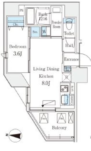 デュオフラッツ池袋 1001 間取り図