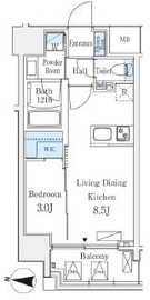 デュオフラッツ池袋 402 間取り図