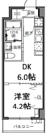 S-RESIDENCE目黒大岡山 (エスレジデンス目黒大岡山) 403 間取り図
