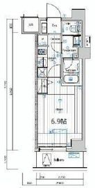 シーフォルム不動前 5階 間取り図