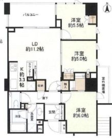 ザ・パークハウス恵比寿 11階 間取り図