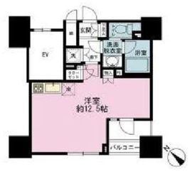 プレミスト渋谷宮益坂 8階 間取り図