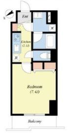 スカイコートグランデ清澄白河 6階 間取り図