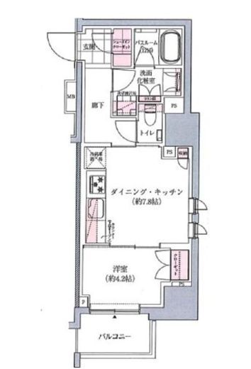 アトラス秋葉原アロマコート 12階 間取り図