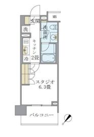 アパートメンツ千駄木 702 間取り図