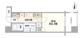 クオリアYZ恵比寿 6階 間取り図