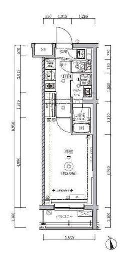QUALITAS大森山王 (クオリタス大森山王) 409 間取り図