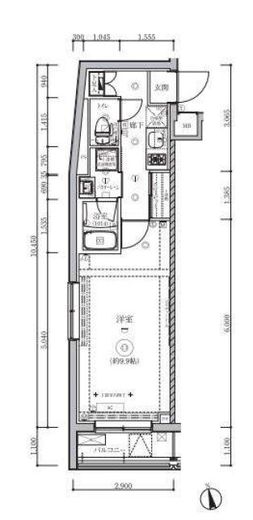 QUALITAS大森山王 (クオリタス大森山王) 301 間取り図