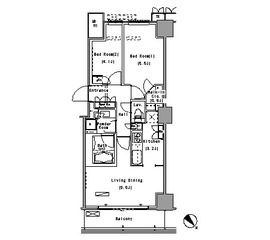 ブランズ東麻布 812 間取り図