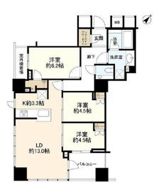 プラウドタワー高輪台 11階 間取り図