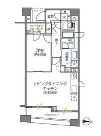 モンヴェール四ツ谷 3階 間取り図