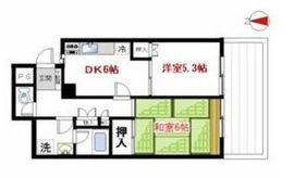 代々木ニューハイツ 4階 間取り図