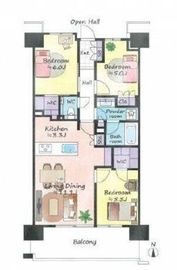 ガーデンクロス東京王子 11階 間取り図