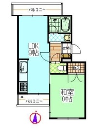 サンパレス池尻 3階 間取り図