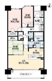 アクアテラ 8階 間取り図
