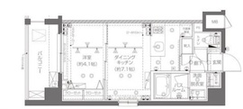 ZOOM新宿西落合 6階 間取り図