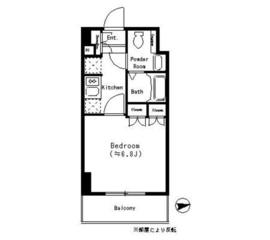 パークキューブ四谷三丁目 806 間取り図
