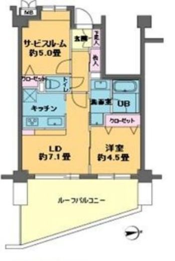 カスタリア目白 603 間取り図