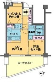 カスタリア目白 603 間取り図