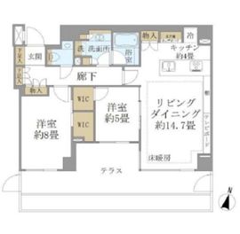 ブリリア高輪ザコート 1階 間取り図