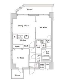 ハーモニーレジデンス西麻布 7階 間取り図