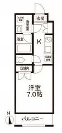 エルミタージュ早稲田町 401 間取り図