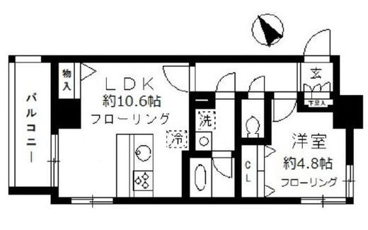 ベルドミール目黒 502 間取り図
