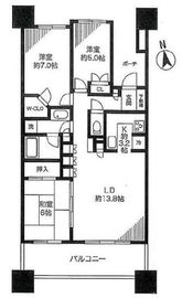 東京メガシティ 9階 間取り図