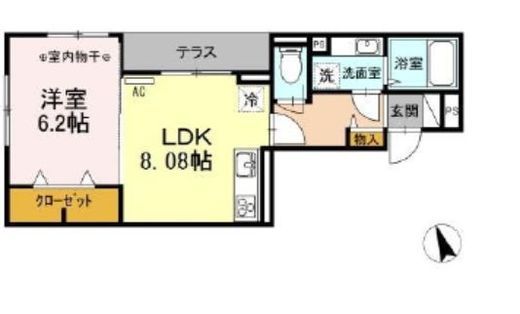 Akarenga浅草 101 間取り図