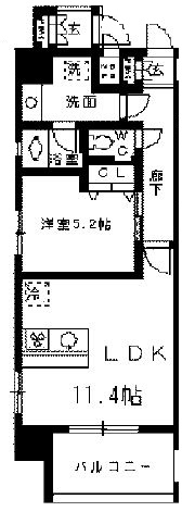 ベルドミール目黒 503 間取り図