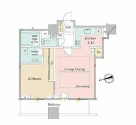 シティタワー高輪 15階 間取り図