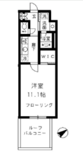 ベルドミール目黒 504 間取り図