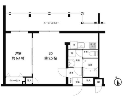 レオーネ馬込 502 間取り図
