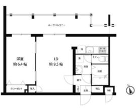 レオーネ馬込 502 間取り図