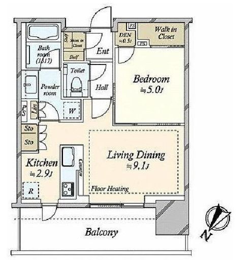 シティタワーズ東京ベイ 3階 間取り図