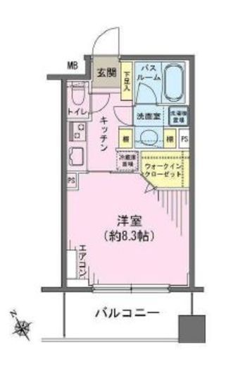 ヒルレジデンス大崎 4階 間取り図