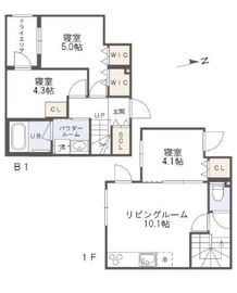 PASEO都立大学 (パセオ都立大学) N102 間取り図