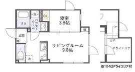 PASEO都立大学 (パセオ都立大学) N104 間取り図