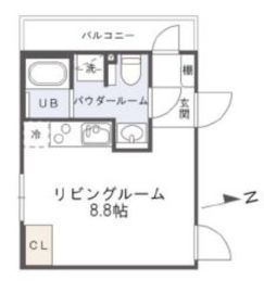 PASEO都立大学 (パセオ都立大学) N303 間取り図