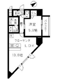 ベルドミール目黒 306 間取り図