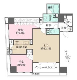 アスコットパーク上野 1階 間取り図