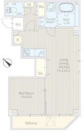 NONA PLACE渋谷富ヶ谷Annex (ノナプレイス渋谷富ヶ谷アネックス) 403 間取り図