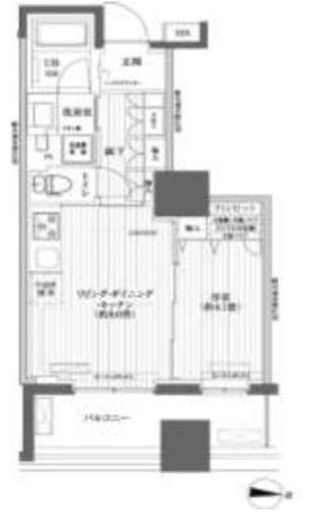 イニシア錦糸町 6階 間取り図