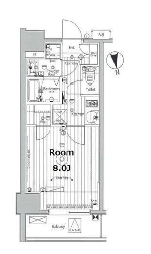 プロスタイルウェルス品川戸越MD 902 間取り図