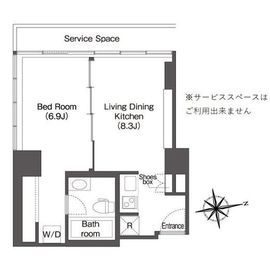 ウエリスアーバン品川タワー 1402 間取り図