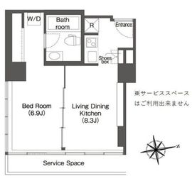 ウエリスアーバン品川タワー 1301 間取り図