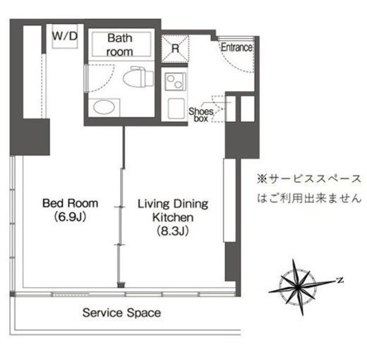 ウエリスアーバン品川タワー 1401 間取り図