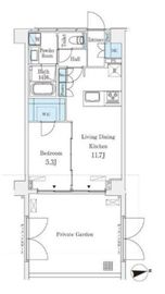 The Verlux Takanawa 102 間取り図