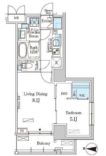 パークアクシス本所吾妻橋サウスレジデンス 508 間取り図
