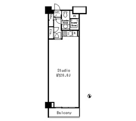 六本木デュープレックスエムズ 216 間取り図